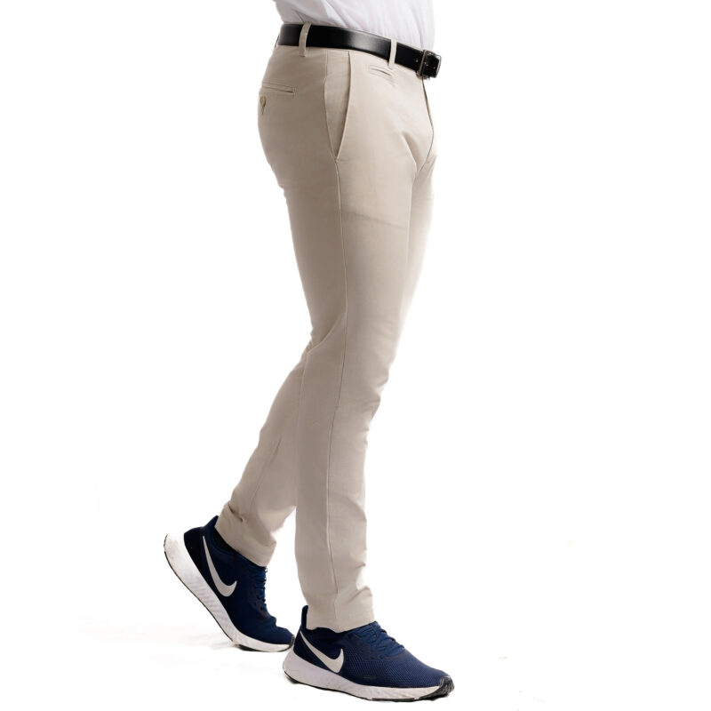 Gents silver white colour cotton trouser